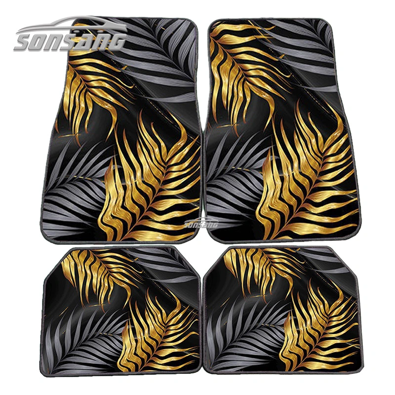 Sonsang Factory Eco-Friendly Manufacturer Anti Slip Safety Universal Carpet Floor Mat Customized Printed Car Mats Dropshipping Auto Accessories