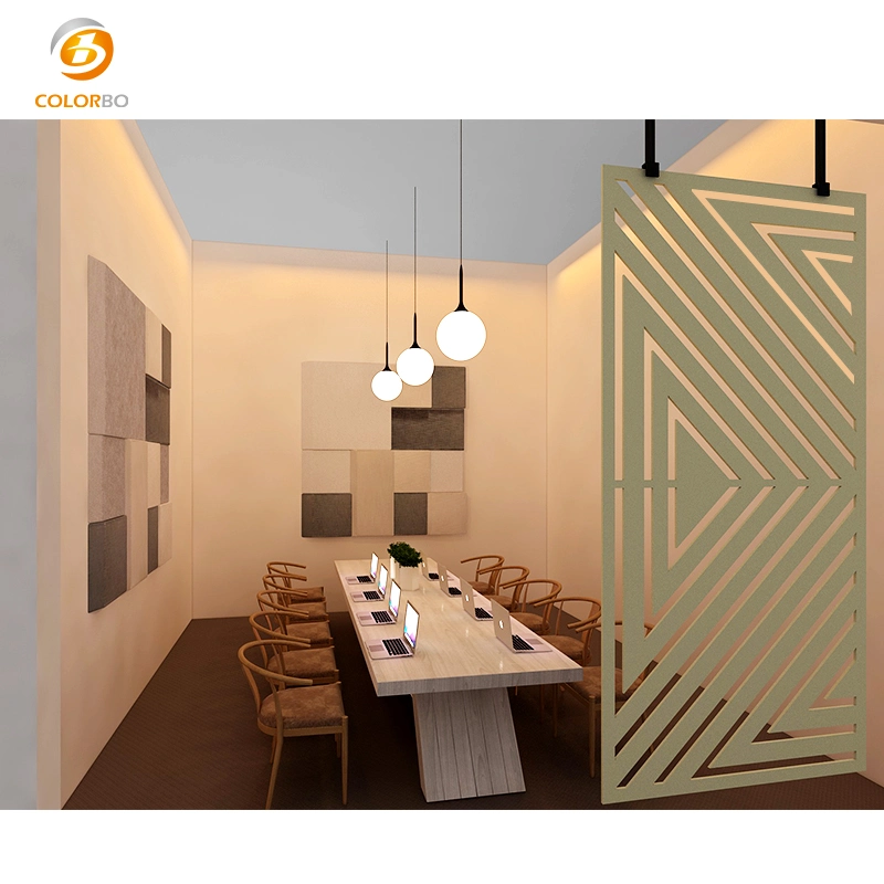 Modular office partition of PET screen for home restaurant library